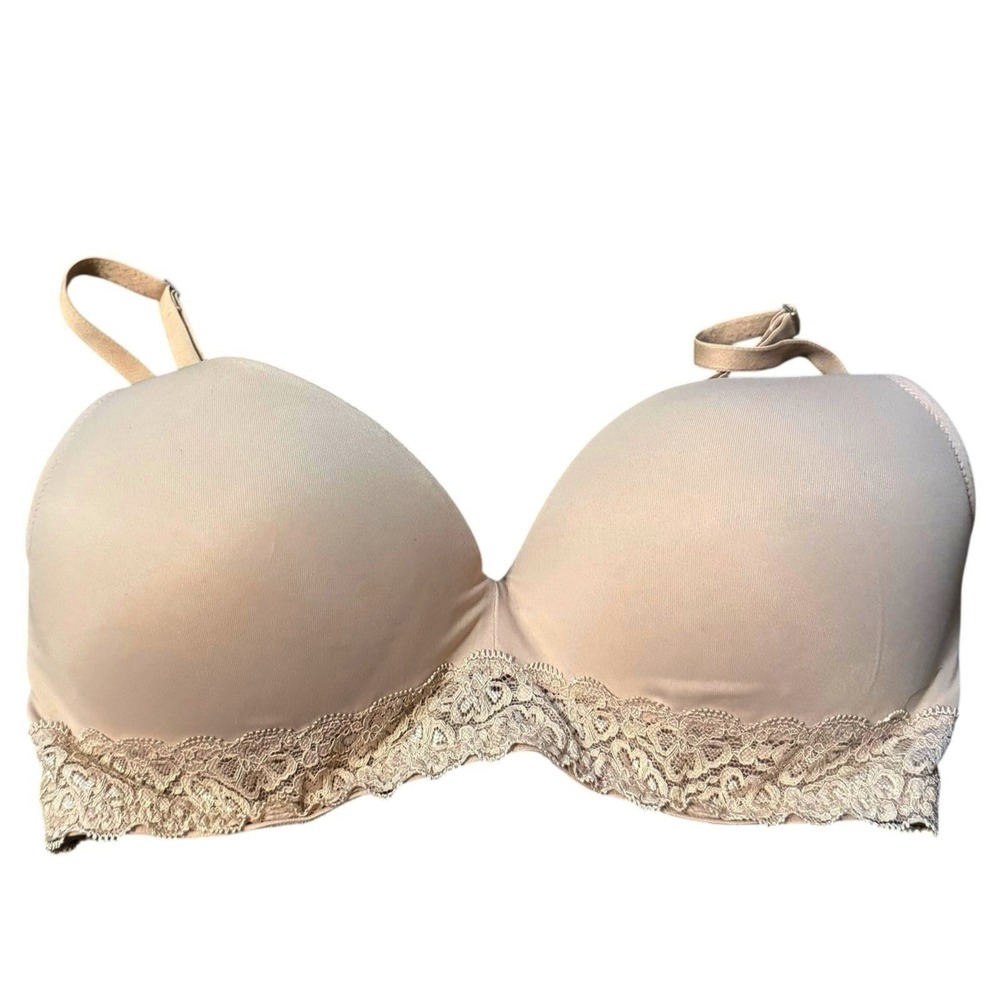 PINK by victoria's secret tan wireless bra size 34D